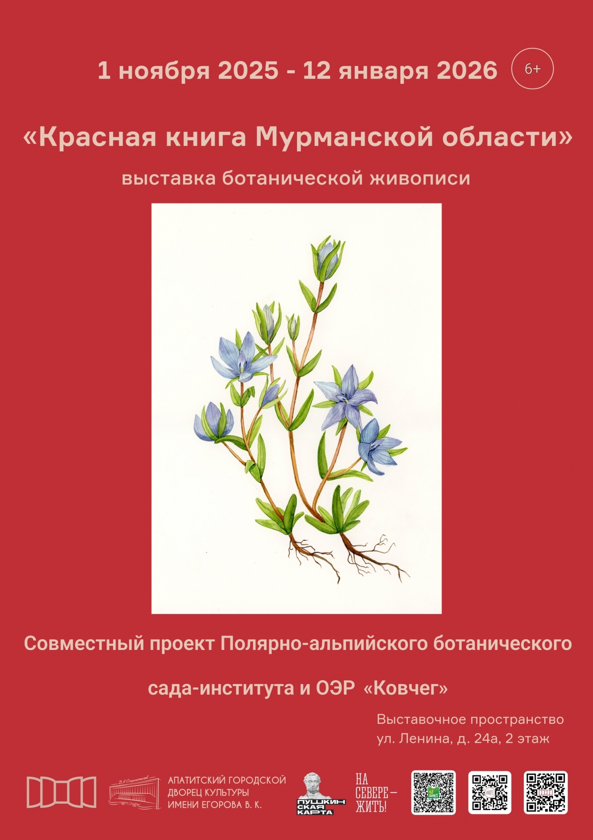 Выставка «Красная книга Мурманской области» 01.11.25 - 12.01.26 (6+)